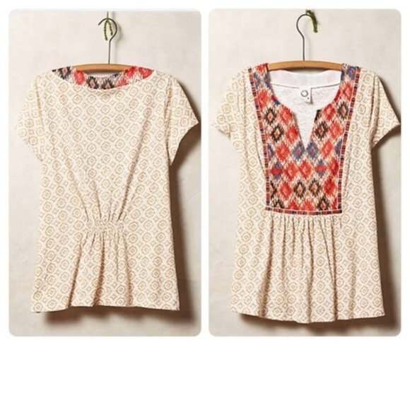 Anthropologie Tops - Anthro Akemi + Kin Honey Valley Split Neck Tee